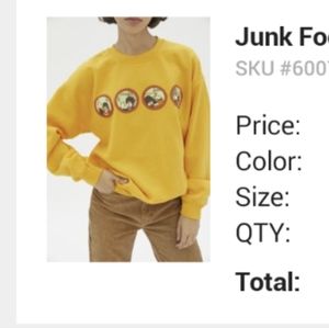 Urban Outfitters Junk Food Yellow Submarine Sweatshirt
